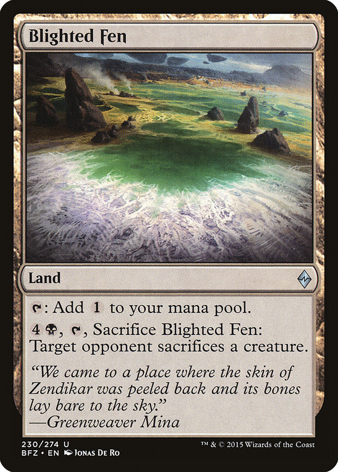 Blighted Fen [Battle for Zendikar] | Dragon's Lair Comics and Fantasy Houston TX