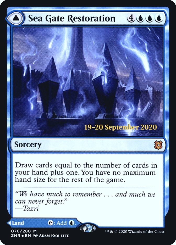 Sea Gate Restoration // Sea Gate, Reborn [Zendikar Rising Prerelease Promos] | Dragon's Lair Comics and Fantasy Houston TX
