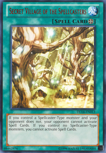 Secret Village of the Spellcasters (Red) [DL14-EN013] Rare | Dragon's Lair Comics and Fantasy Houston TX