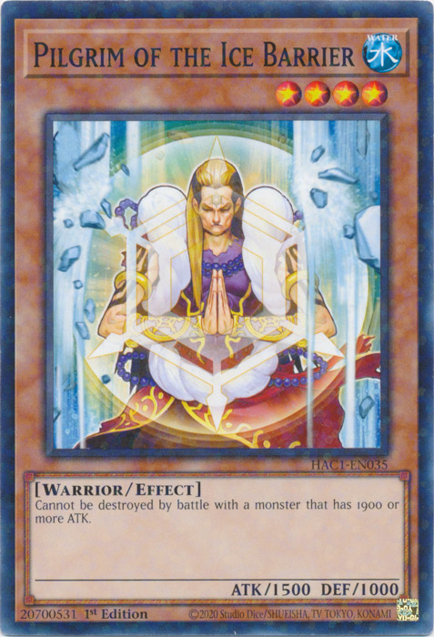 Pilgrim of the Ice Barrier (Duel Terminal) [HAC1-EN035] Common | Dragon's Lair Comics and Fantasy Houston TX