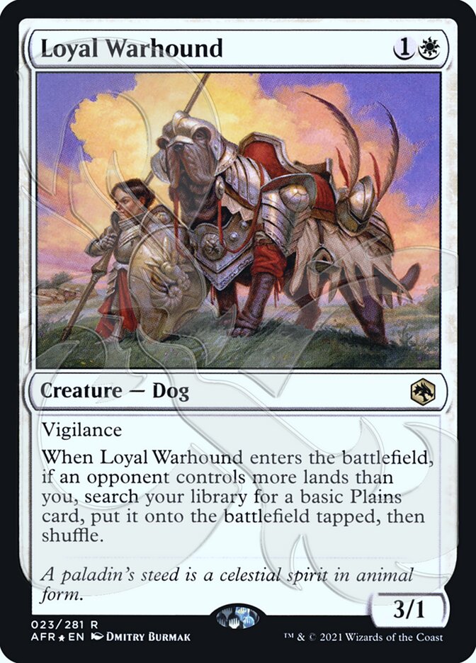 Loyal Warhound (Ampersand Promo) [Dungeons & Dragons: Adventures in the Forgotten Realms Promos] | Dragon's Lair Comics and Fantasy Houston TX