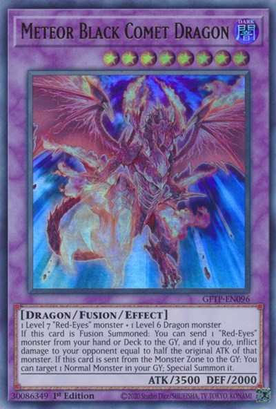 Meteor Black Comet Dragon [GFTP-EN096] Ultra Rare | Dragon's Lair Comics and Fantasy Houston TX