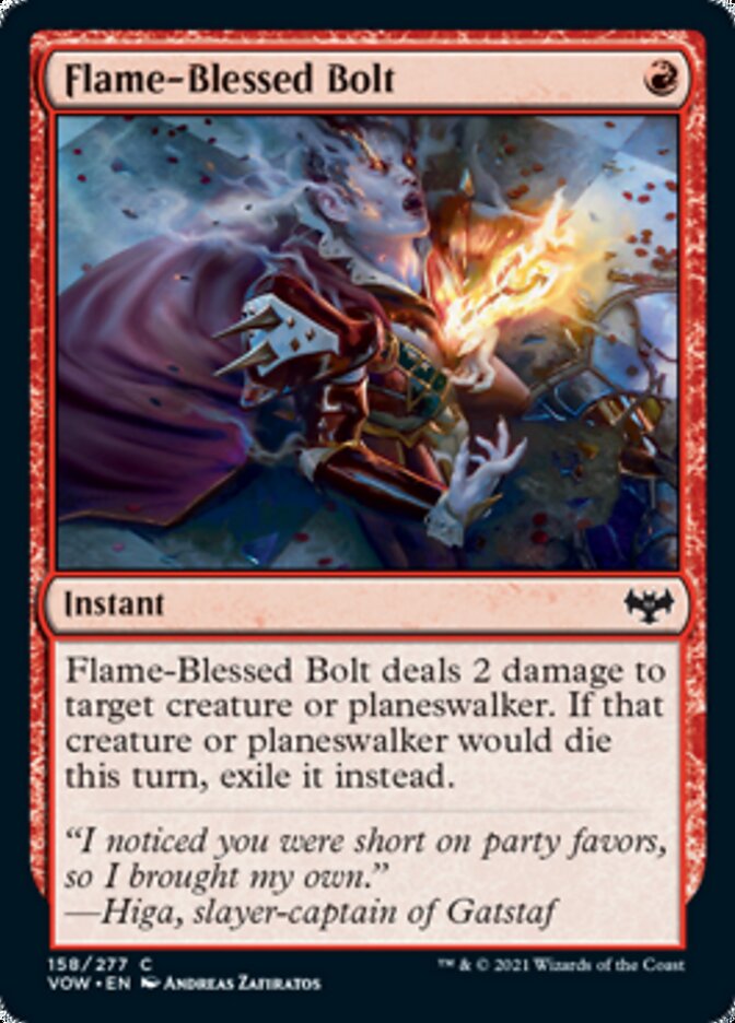 Flame-Blessed Bolt [Innistrad: Crimson Vow] | Dragon's Lair Comics and Fantasy Houston TX
