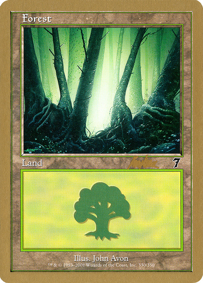 Forest (bk330) (Brian Kibler) [World Championship Decks 2002] | Dragon's Lair Comics and Fantasy Houston TX