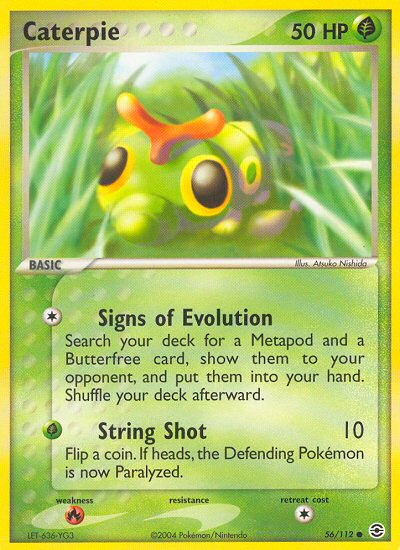 Caterpie (56/112) [EX: FireRed & LeafGreen] | Dragon's Lair Comics and Fantasy Houston TX