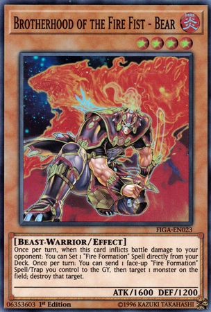Brotherhood of the Fire Fist - Bear [FIGA-EN023] Super Rare | Dragon's Lair Comics and Fantasy Houston TX