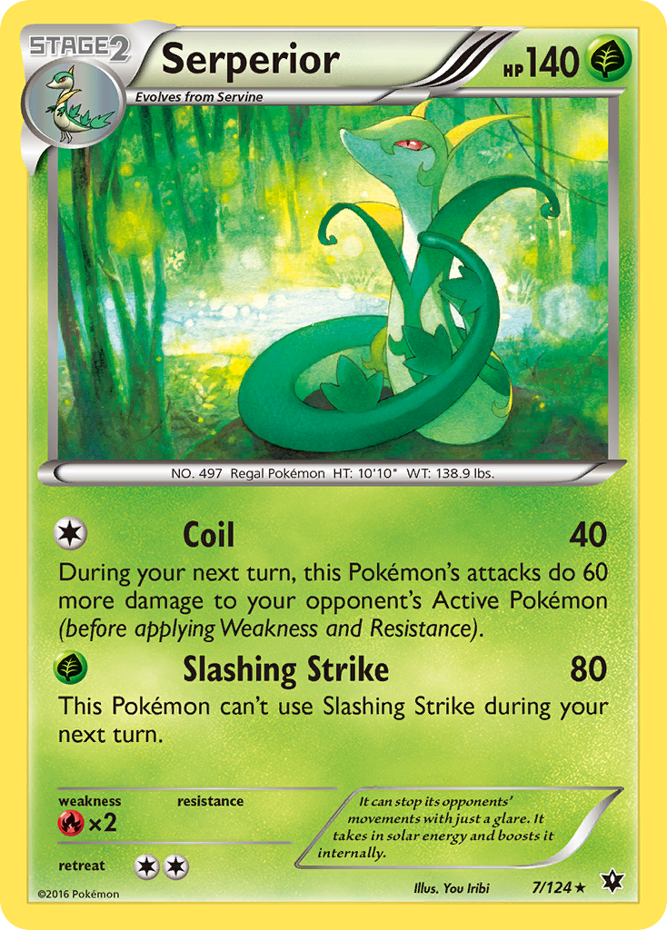 Serperior (7/124) [XY: Fates Collide] | Dragon's Lair Comics and Fantasy Houston TX
