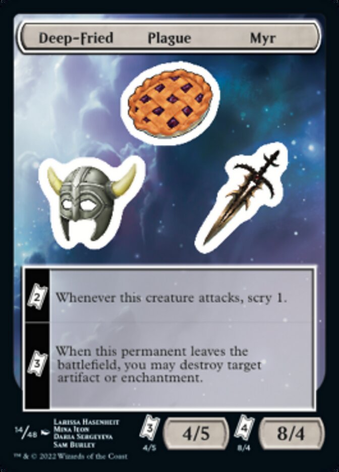 Deep-Fried Plague Myr [Unfinity Stickers] | Dragon's Lair Comics and Fantasy Houston TX