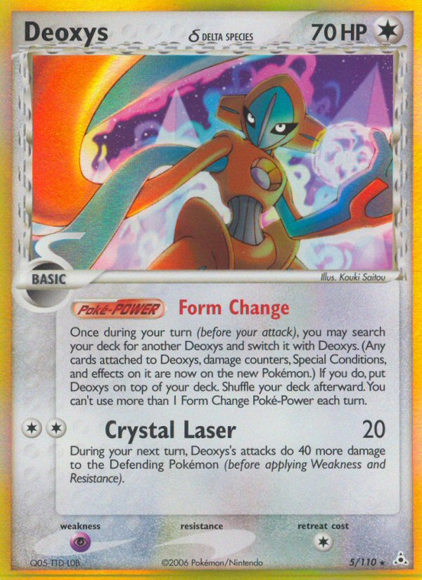 Deoxys (5/110) (Delta Species) [EX: Holon Phantoms] | Dragon's Lair Comics and Fantasy Houston TX