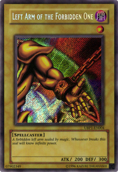Left Arm of the Forbidden One [UBP1-EN004] Secret Rare | Dragon's Lair Comics and Fantasy Houston TX