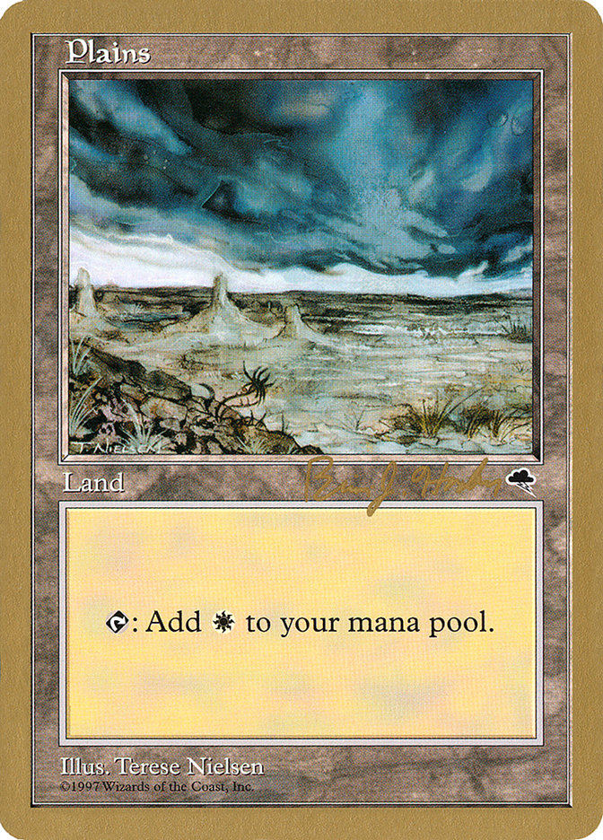 Plains (bh334) (Brian Hacker) [World Championship Decks 1998] | Dragon's Lair Comics and Fantasy Houston TX