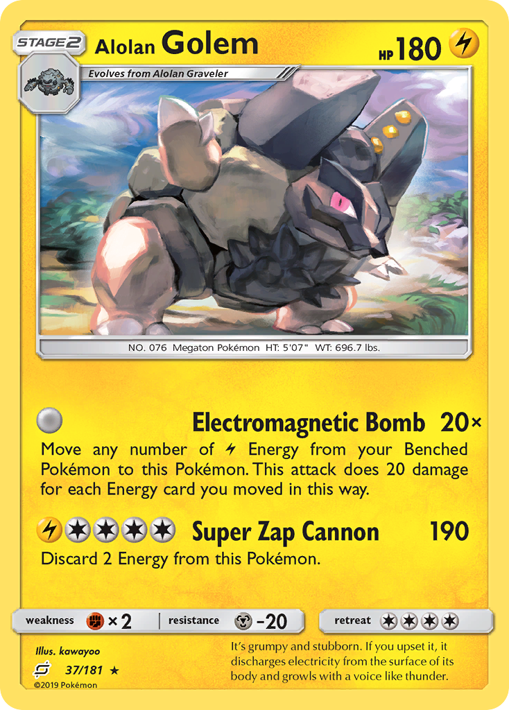 Alolan Golem (37/181) [Sun & Moon: Team Up] | Dragon's Lair Comics and Fantasy Houston TX