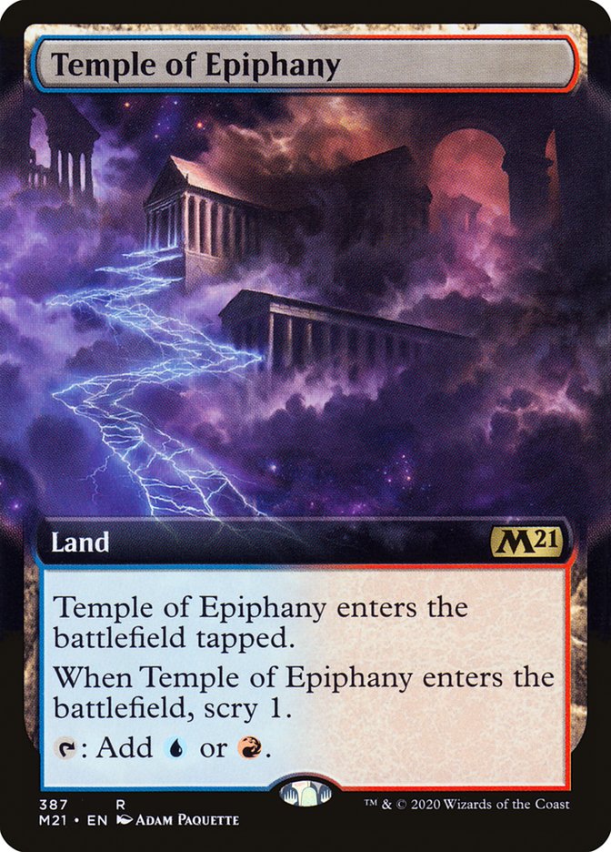 Temple of Epiphany (Extended Art) [Core Set 2021] | Dragon's Lair Comics and Fantasy Houston TX