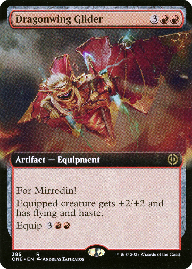 Dragonwing Glider (Extended Art) [Phyrexia: All Will Be One] | Dragon's Lair Comics and Fantasy Houston TX