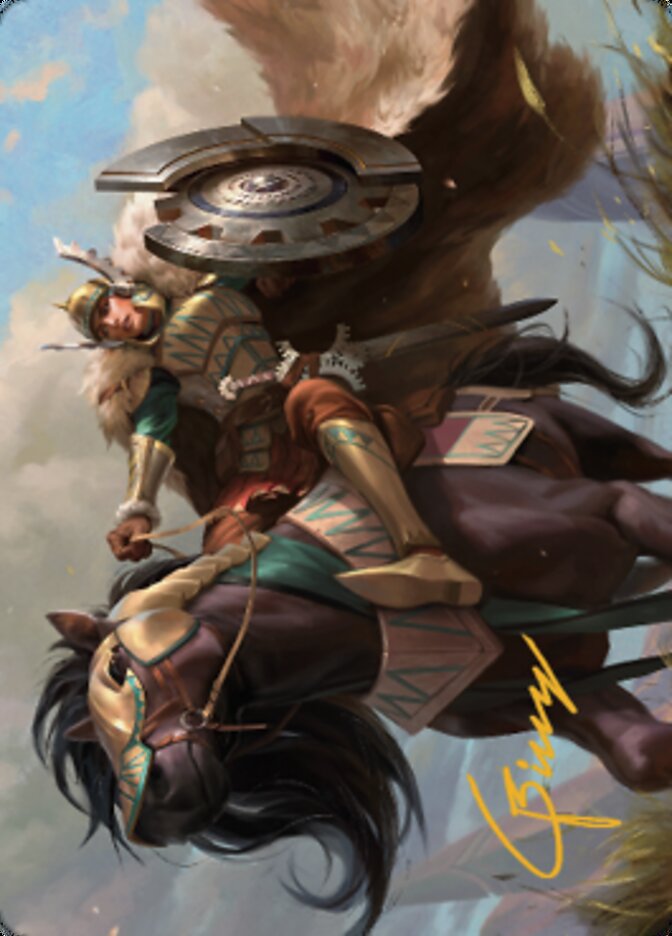 Knight of Dawn's Light Art Card (Gold-Stamped Signature) [Dominaria United Art Series] | Dragon's Lair Comics and Fantasy Houston TX