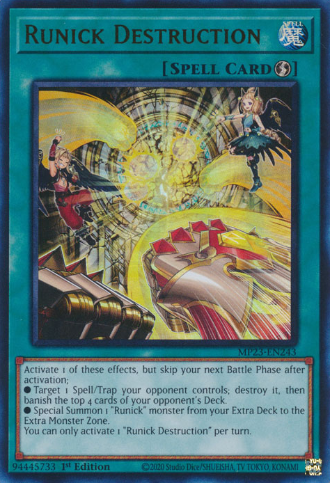 Runick Destruction [MP23-EN243] Ultra Rare | Dragon's Lair Comics and Fantasy Houston TX