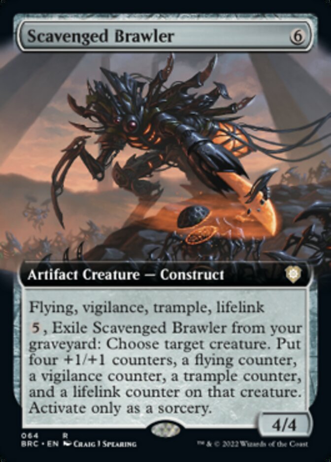 Scavenged Brawler (Extended Art) [The Brothers' War Commander] | Dragon's Lair Comics and Fantasy Houston TX