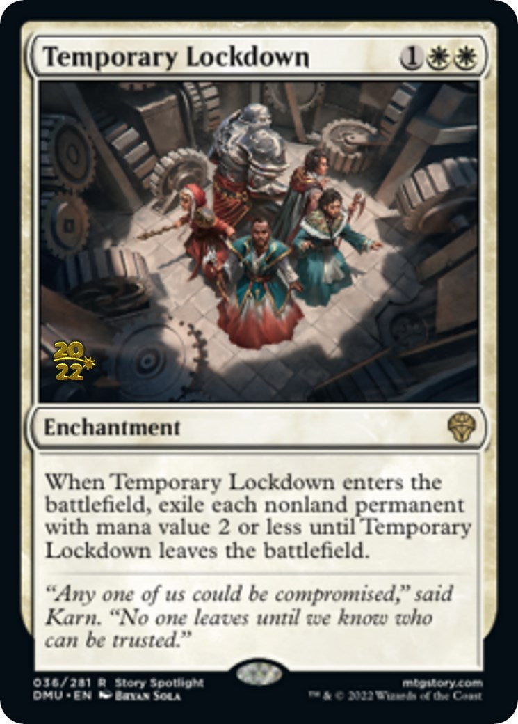Temporary Lockdown [Dominaria United Prerelease Promos] | Dragon's Lair Comics and Fantasy Houston TX