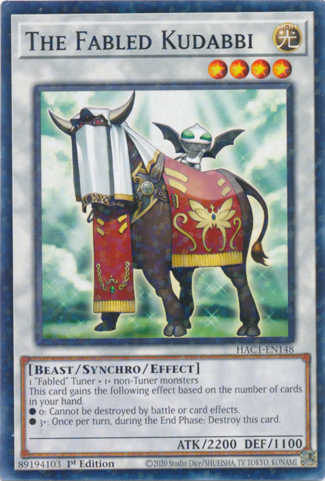 The Fabled Kudabbi (Duel Terminal) [HAC1-EN148] Common | Dragon's Lair Comics and Fantasy Houston TX