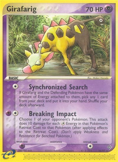 Girafarig (16/97) [EX: Dragon] | Dragon's Lair Comics and Fantasy Houston TX