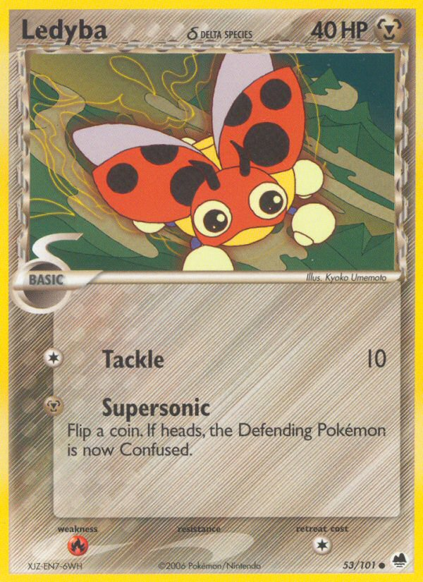 Ledyba (53/101) (Delta Species) [EX: Dragon Frontiers] | Dragon's Lair Comics and Fantasy Houston TX
