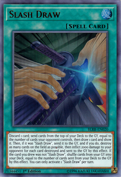 Slash Draw [BLRR-EN020] Ultra Rare | Dragon's Lair Comics and Fantasy Houston TX