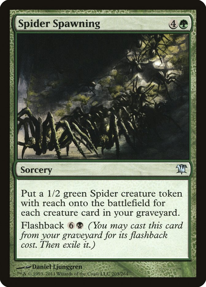 Spider Spawning [Innistrad] | Dragon's Lair Comics and Fantasy Houston TX