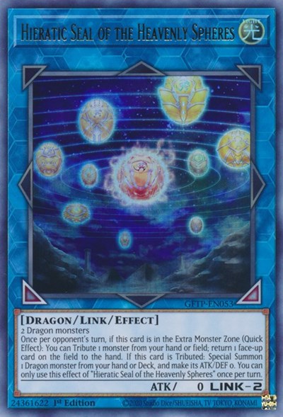 Hieratic Seal of the Heavenly Spheres [GFTP-EN053] Ultra Rare | Dragon's Lair Comics and Fantasy Houston TX