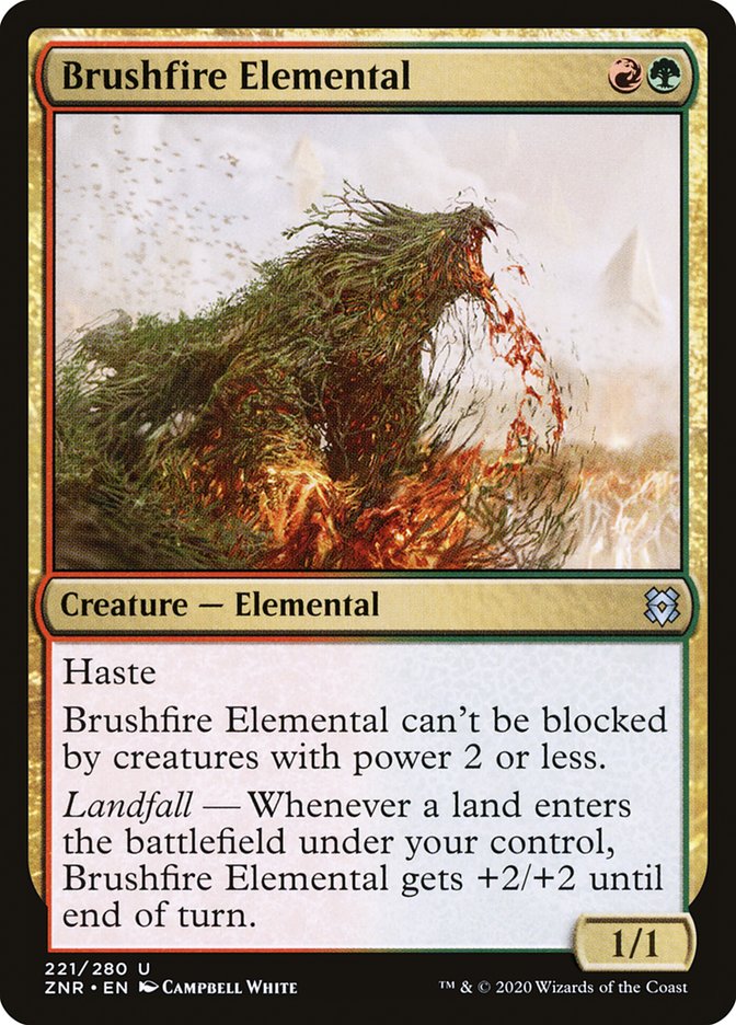 Brushfire Elemental [Zendikar Rising] | Dragon's Lair Comics and Fantasy Houston TX
