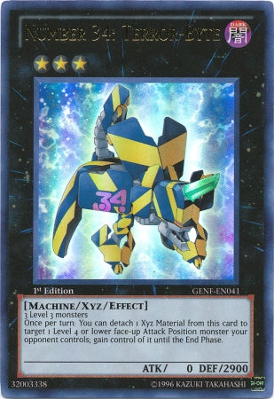 Number 34: Terror-Byte [GENF-EN041] Ultra Rare | Dragon's Lair Comics and Fantasy Houston TX