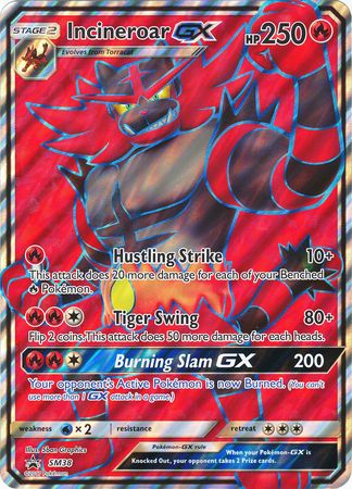 Incineroar GX (SM38) (Jumbo Card) [Sun & Moon: Black Star Promos] | Dragon's Lair Comics and Fantasy Houston TX