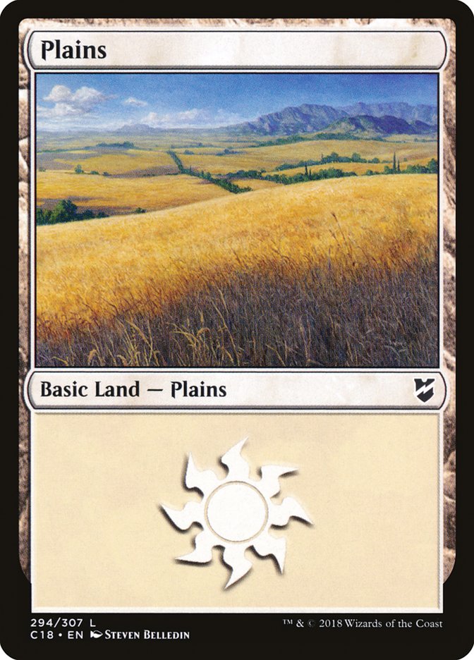 Plains (294) [Commander 2018] | Dragon's Lair Comics and Fantasy Houston TX