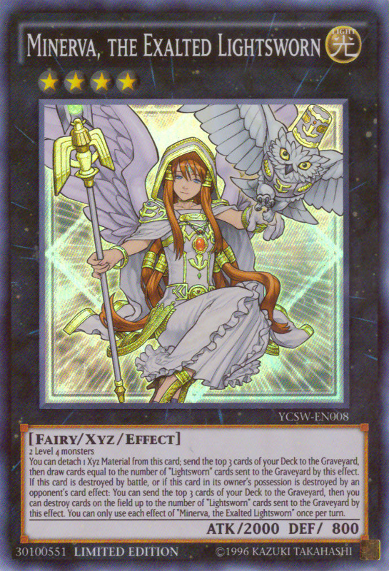 Minerva, the Exalted Lightsworn [YCSW-EN008] Super Rare | Dragon's Lair Comics and Fantasy Houston TX