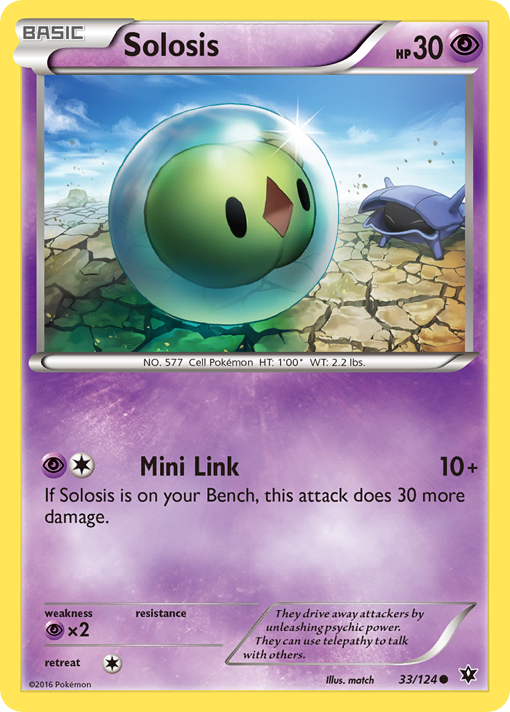 Solosis (33/124) [XY: Fates Collide] | Dragon's Lair Comics and Fantasy Houston TX