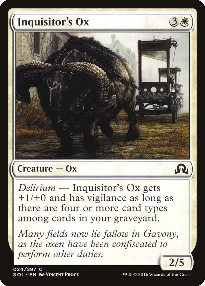 Inquisitor's Ox [Shadows over Innistrad] | Dragon's Lair Comics and Fantasy Houston TX