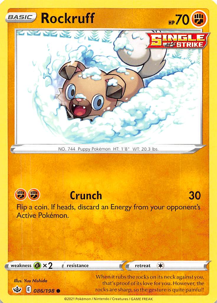 Rockruff (086/198) [Sword & Shield: Chilling Reign] | Dragon's Lair Comics and Fantasy Houston TX