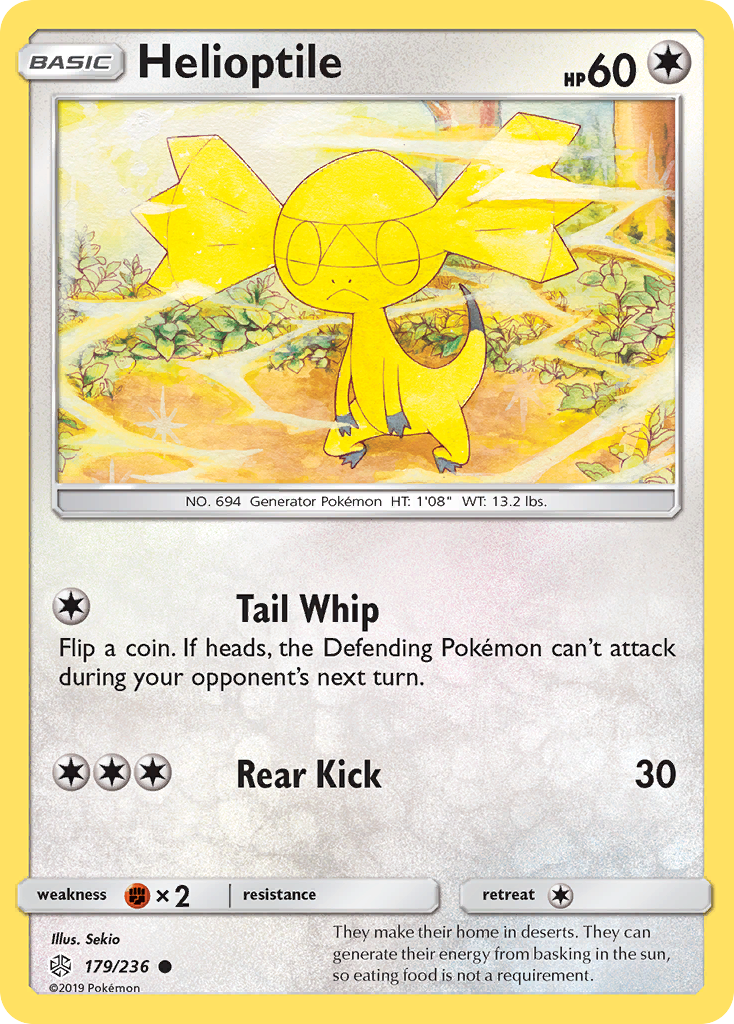 Helioptile (179/236) [Sun & Moon: Cosmic Eclipse] | Dragon's Lair Comics and Fantasy Houston TX