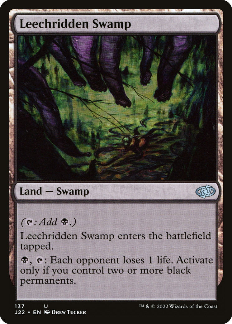 Leechridden Swamp [Jumpstart 2022] | Dragon's Lair Comics and Fantasy Houston TX