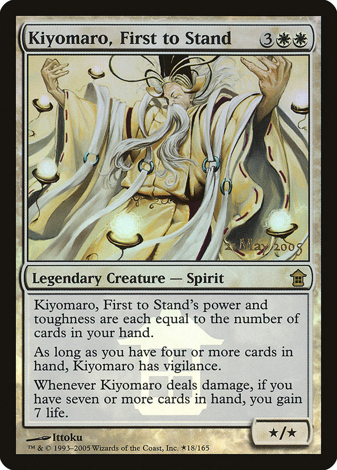 Kiyomaro, First to Stand [Saviors of Kamigawa Promos] | Dragon's Lair Comics and Fantasy Houston TX