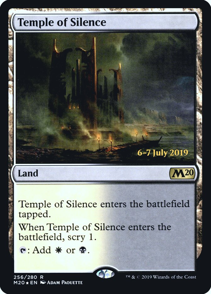 Temple of Silence [Core Set 2020 Prerelease Promos] | Dragon's Lair Comics and Fantasy Houston TX