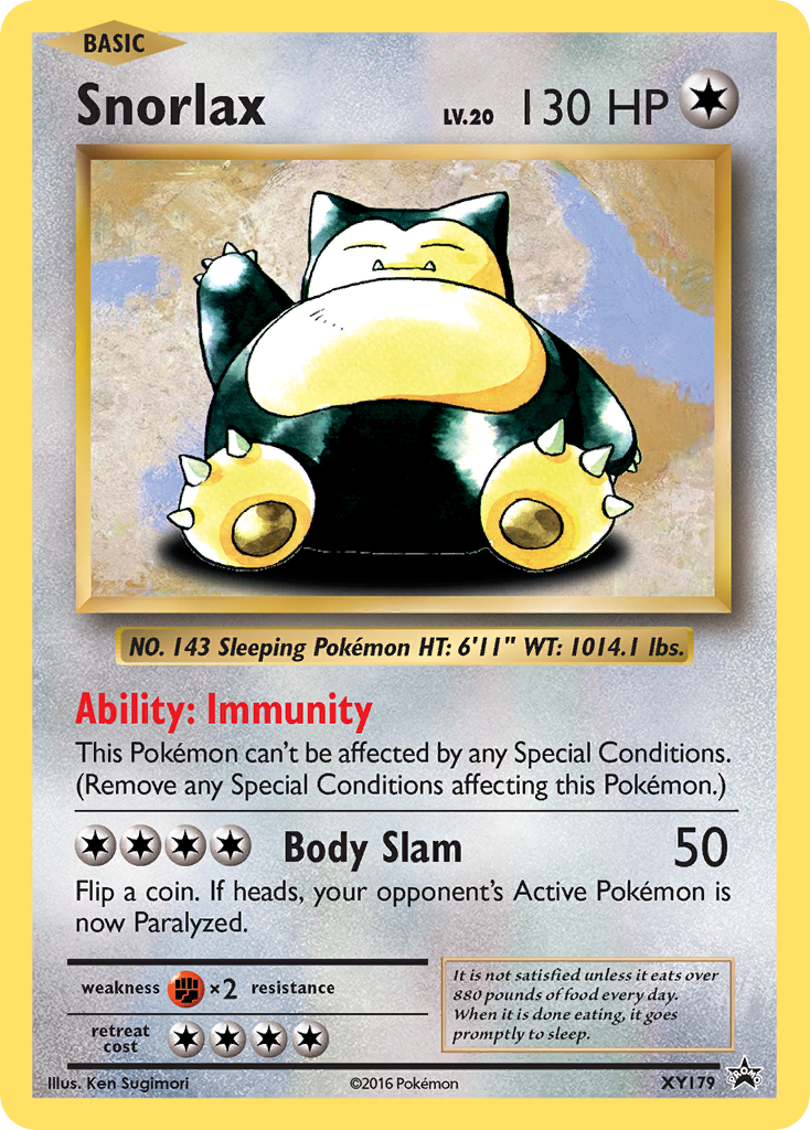 Snorlax (XY179) [XY: Black Star Promos] | Dragon's Lair Comics and Fantasy Houston TX