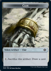 Clue (15) // Timeless Dragon Double-Sided Token [Modern Horizons 2 Tokens] | Dragon's Lair Comics and Fantasy Houston TX