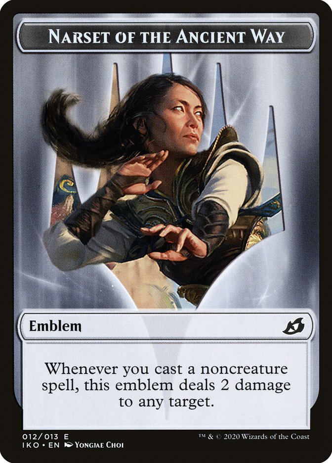 Narset of the Ancient Way Emblem [Ikoria: Lair of Behemoths Tokens] | Dragon's Lair Comics and Fantasy Houston TX