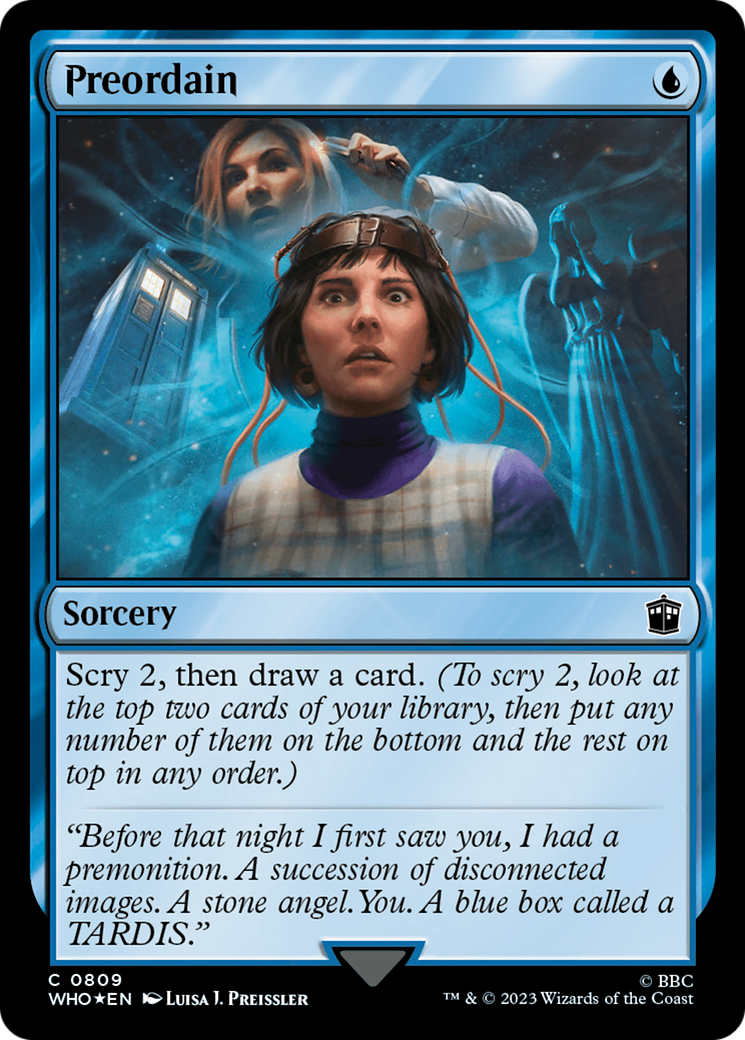 Preordain (Surge Foil) [Doctor Who] | Dragon's Lair Comics and Fantasy Houston TX