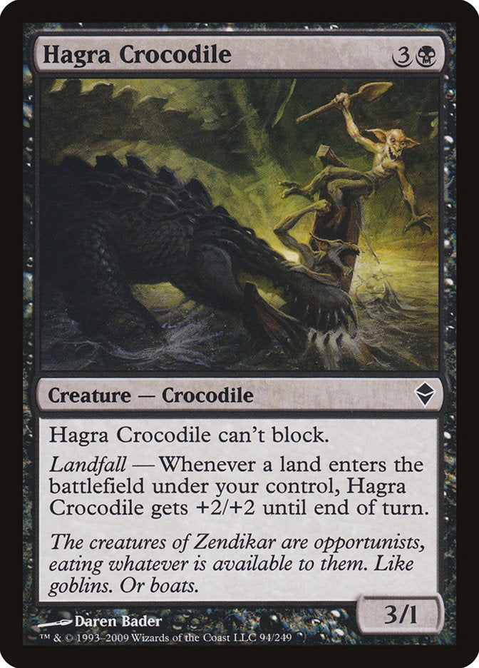 Hagra Crocodile [Zendikar] | Dragon's Lair Comics and Fantasy Houston TX