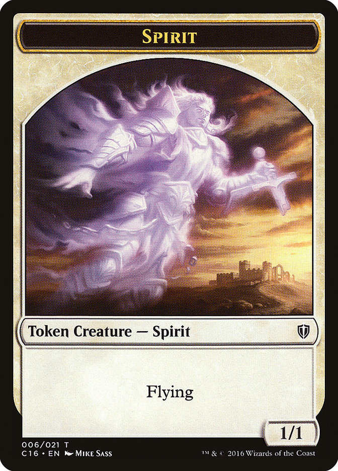 Saproling (016) // Spirit (006) Double-Sided Token [Commander 2016 Tokens] | Dragon's Lair Comics and Fantasy Houston TX