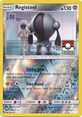 Registeel (68/111) (League Promo) [Sun & Moon: Crimson Invasion] | Dragon's Lair Comics and Fantasy Houston TX