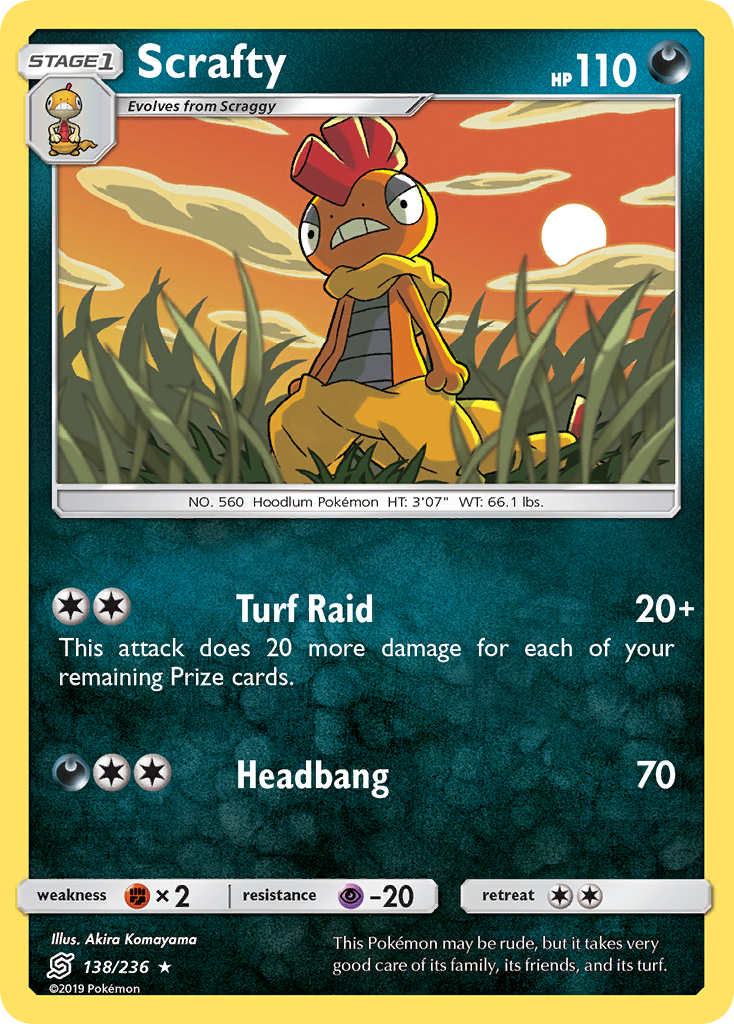 Scrafty (138/236) [Sun & Moon: Unified Minds] | Dragon's Lair Comics and Fantasy Houston TX
