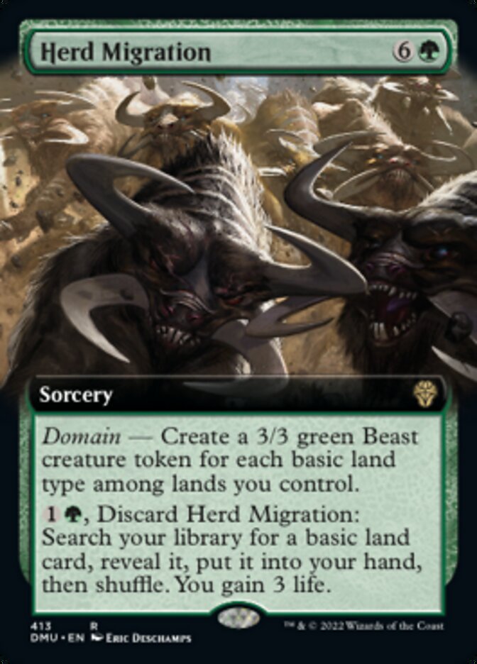Herd Migration (Extended Art) [Dominaria United] | Dragon's Lair Comics and Fantasy Houston TX
