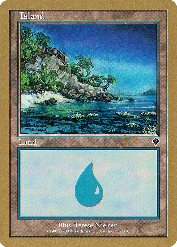 Island (rl337a) (Raphael Levy) [World Championship Decks 2002] | Dragon's Lair Comics and Fantasy Houston TX
